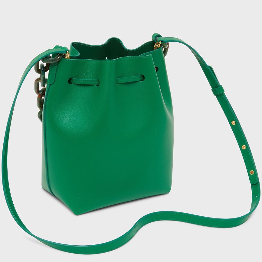 Women's Mansur Gavriel Twist Mini Bucket Bags Green | AU 7184IM